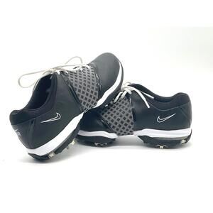 Nike Air Embellish Black Leather LaceUp Golf Shoes Women's 9 HARDLY WORN!